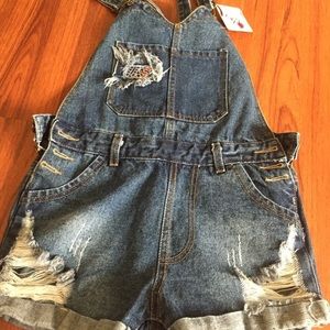 Denim Overalls